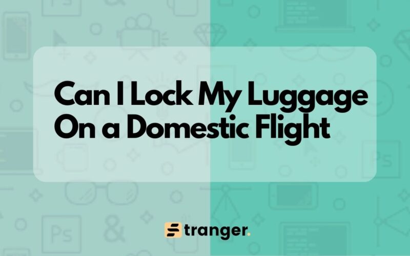 Can I Lock My Luggage On a Domestic Flight?