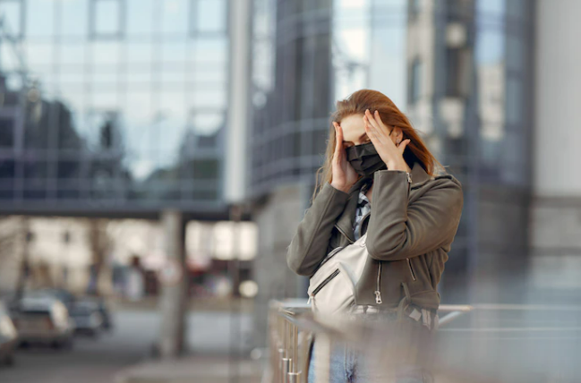 Lady missing her flight after checking in