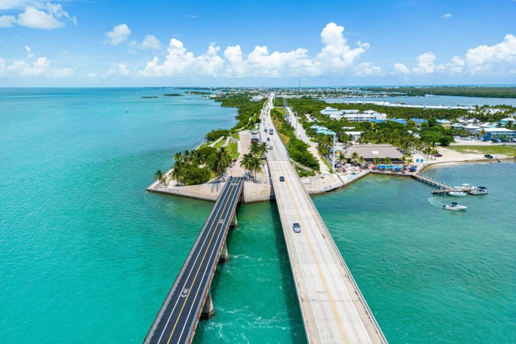 An aerial view of Florida keys by Getty Images