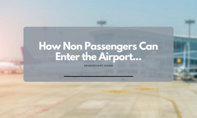 How Non Passengers Can Enter the Airport?