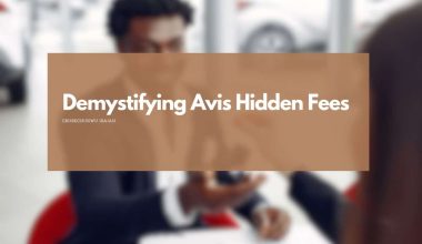 An informative graphic illustrating the hidden fees associated with Avis car rentals