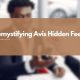 An informative graphic illustrating the hidden fees associated with Avis car rentals